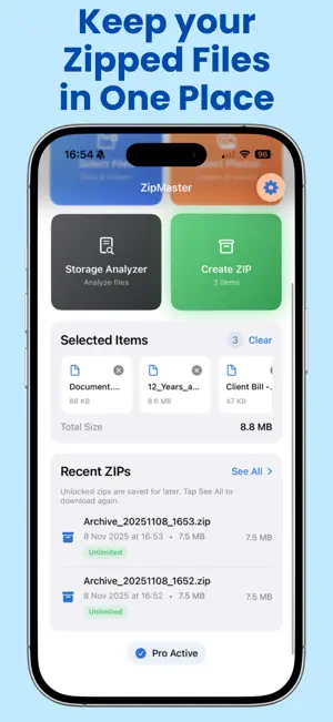 ZipMaster - Zip any Files! screenshot 3