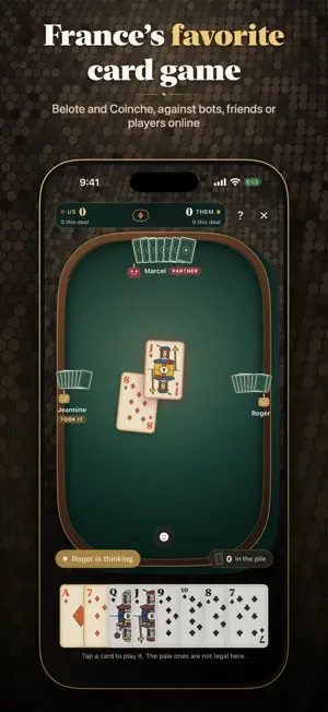 Belote & Coinche: Card Game screenshot 1