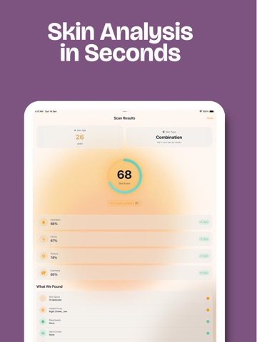 GlowUp: Skin Scanner iPad screenshot