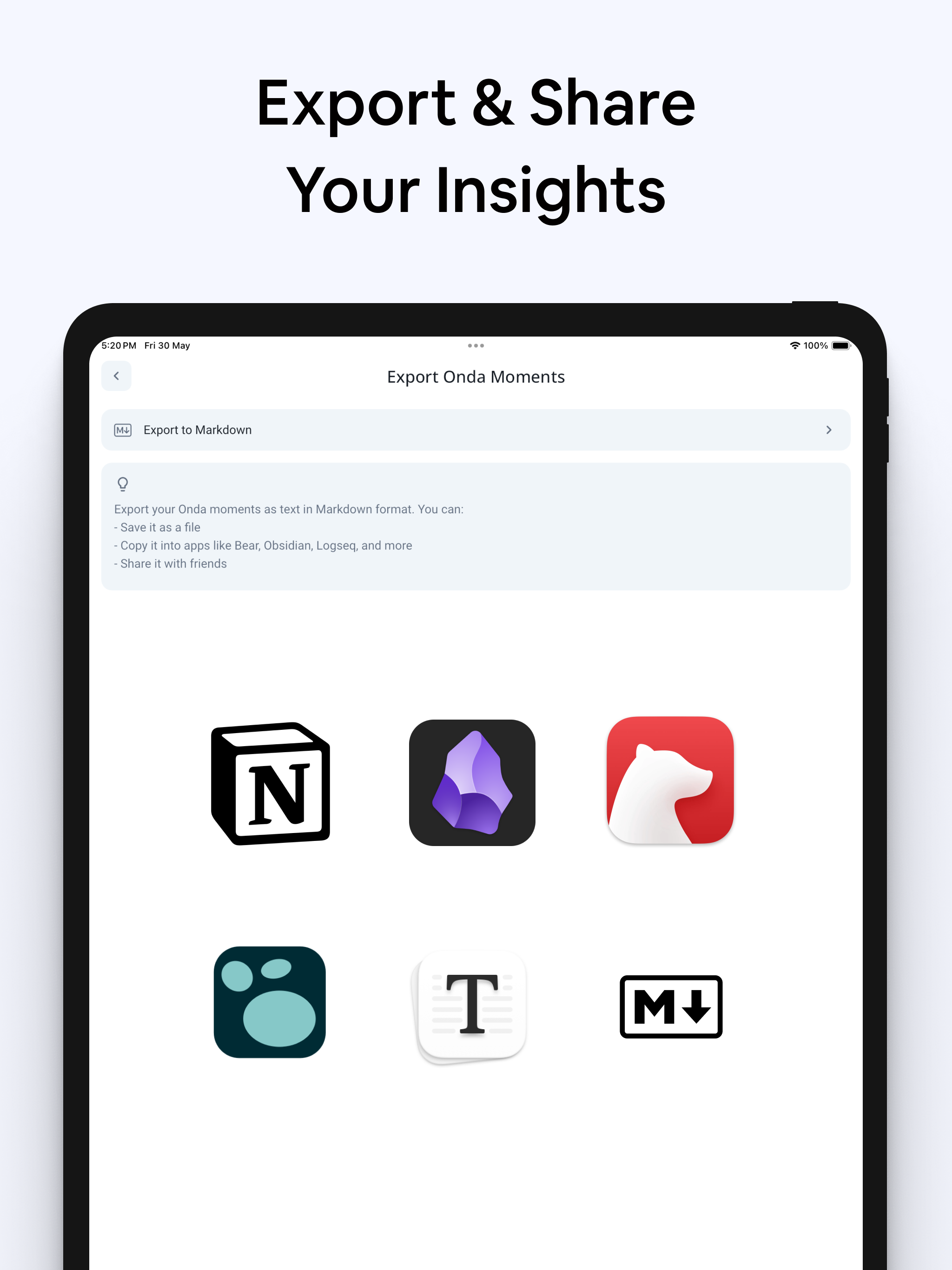Onda AI Podcast Note Taker