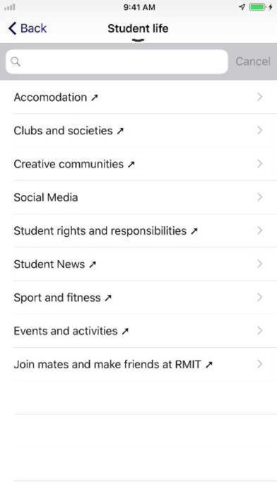 RMIT app Screenshot