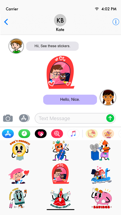 Screenshot #7 for Funny Characters Stickers Pack