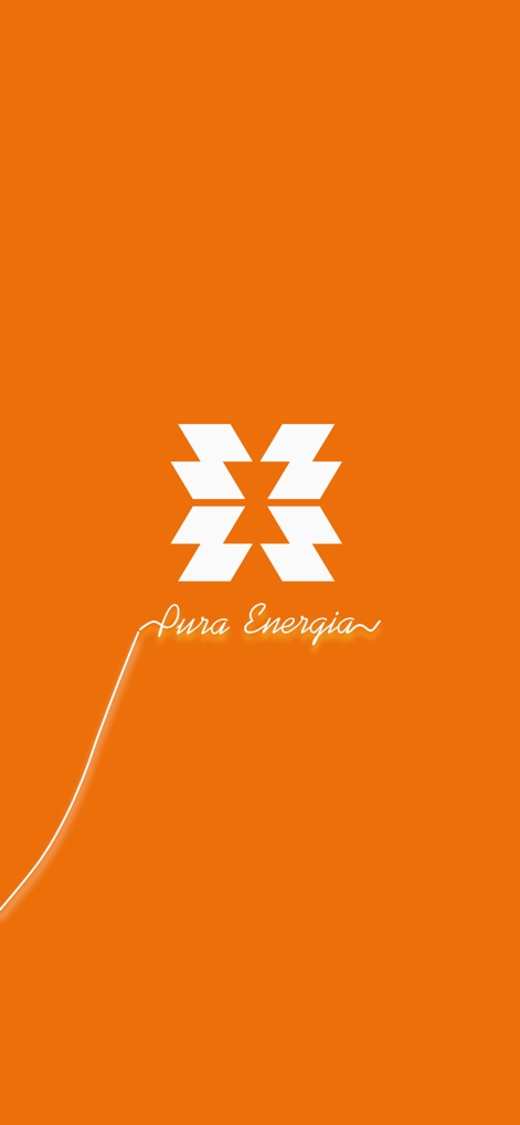 Copel - Este visual apresenta o "logotipo icônico da Copel" e o slogan "Pura Energia", reforçando a identidade visual e os valores da empresa na experiência do usuário.