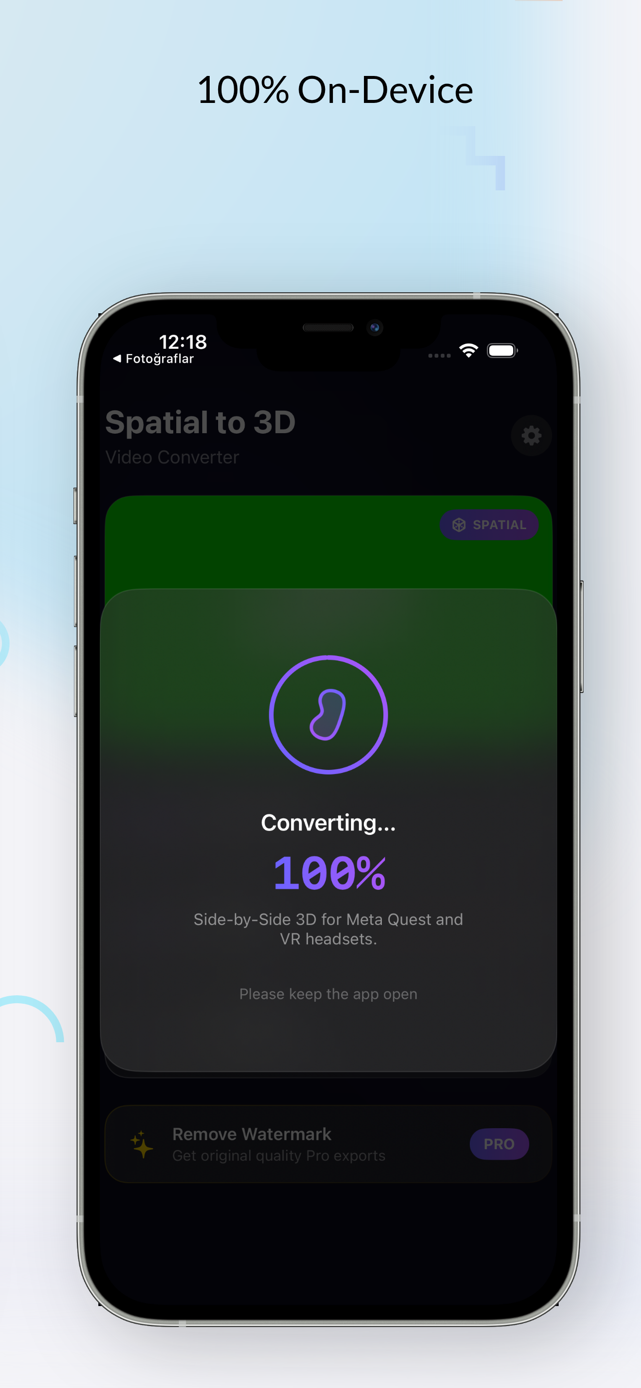 Spatial to 3D Video Converter screenshot 5