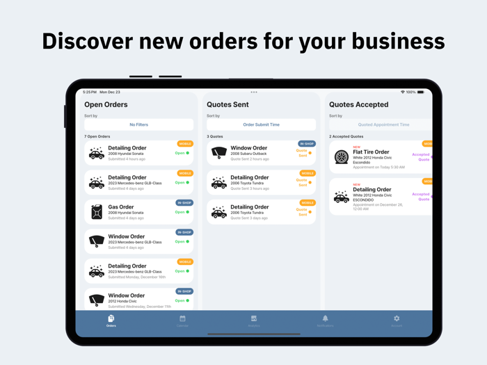 CarJoes Shop Console