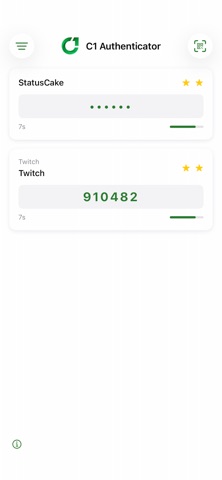 C1 Authenticator screenshot