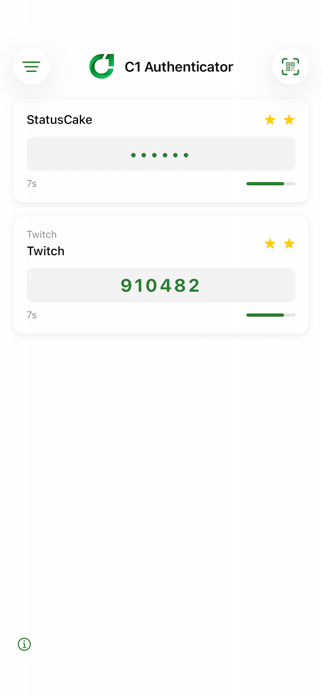 C1 Authenticator Screenshot 2 of 2