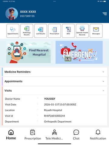 Riyadh Hospital مستشفى الرياض iPad screenshot 3