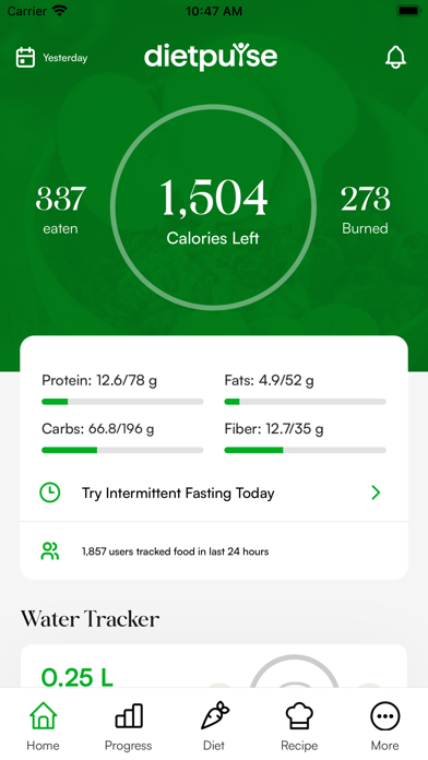 Diet Pulse: Weight Loss Plan Screenshot