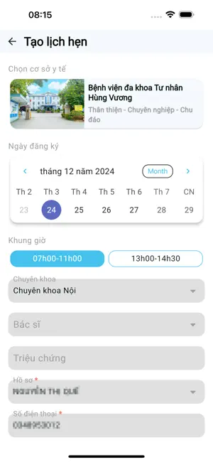HungVuong Healthcare iPhone screenshot 3