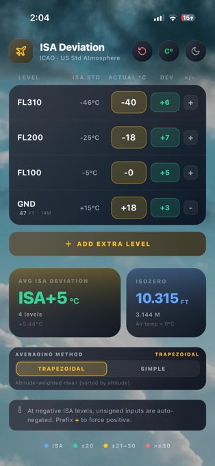 ISA Deviation Calculator screenshot 4
