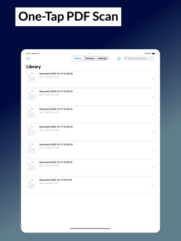 PDF Scanner — Image to PDF iPad screenshot