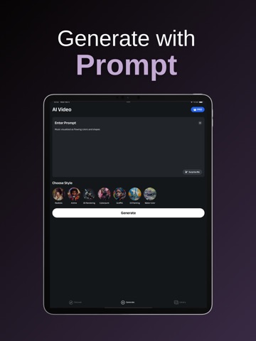 Zyra: AI Video Generator iPad screenshot