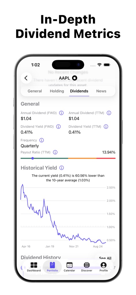 Dividend Tracker - DivTracker - Finance App | MWM