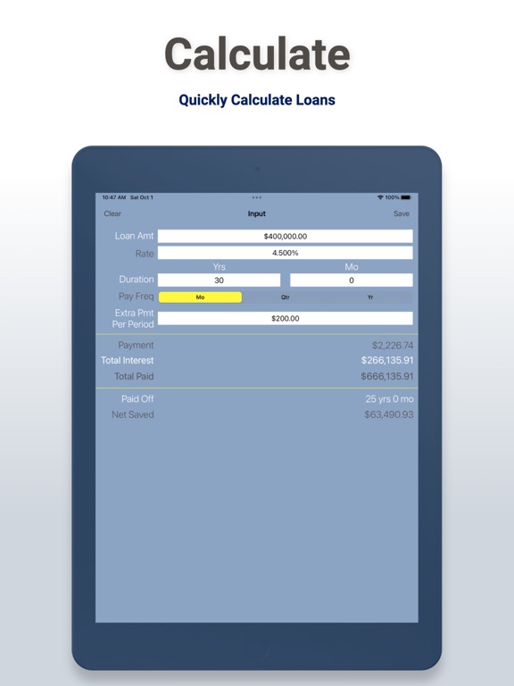 Screenshot #4 pour Loan Calculator - Debt Planner