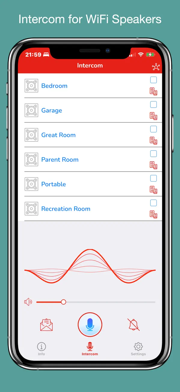 Screenshot #1 pour Interphone pour Sonos, HEOS...