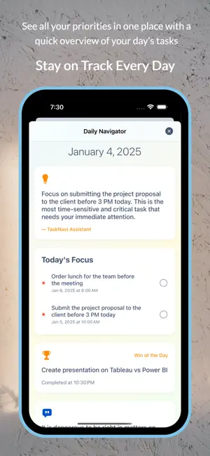 TaskNavi: AI Task Planner screenshot 1