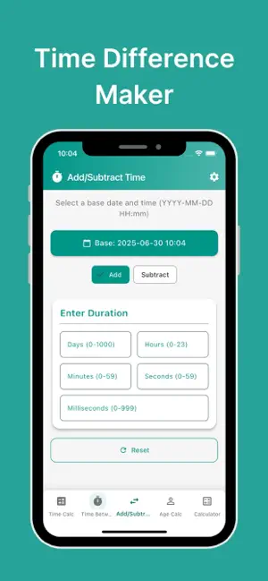 Time Duration Calc: Age Calc screenshot 4