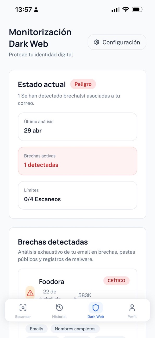 iPhone screenshot