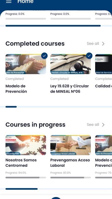 Capacitación en Salud Screenshot