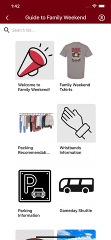 USC Parent & Family Programs screenshot
