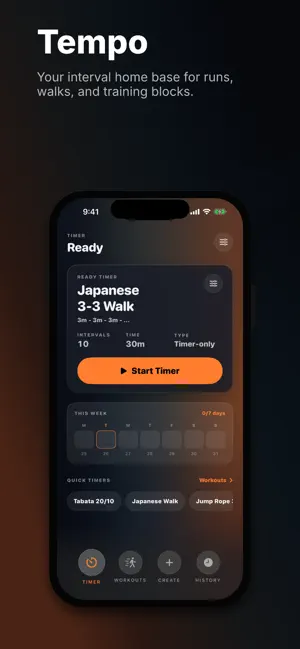 Interval Timer: Tempo screenshot 1