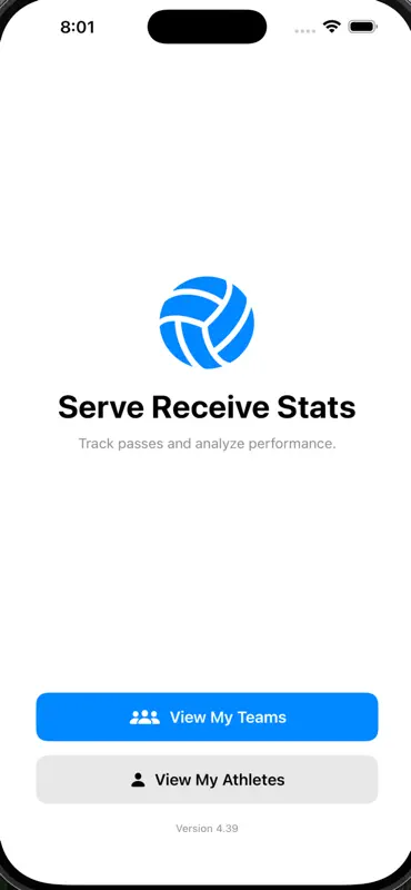 Easy Serve Receive Stats screenshot 1 of 5