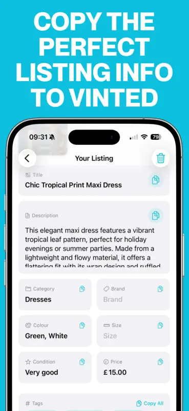 AI Listing Assistant screenshot 3 of 4