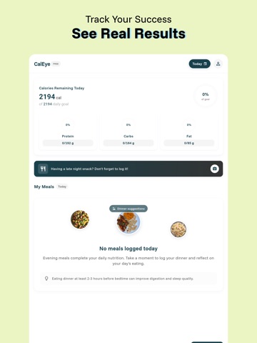 CalEye: AI Calorie Tracker iPad screenshot