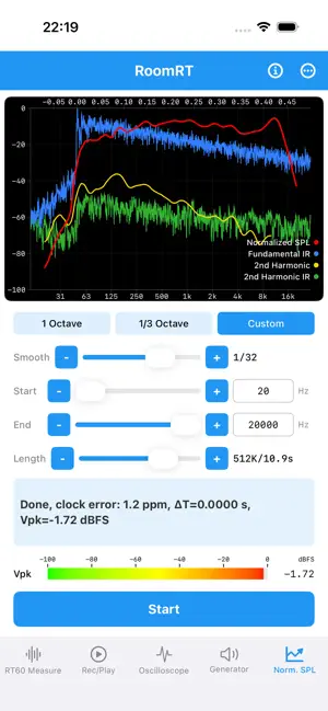 RoomRT-RT60&RTA&Acoustic Eval screenshot 3
