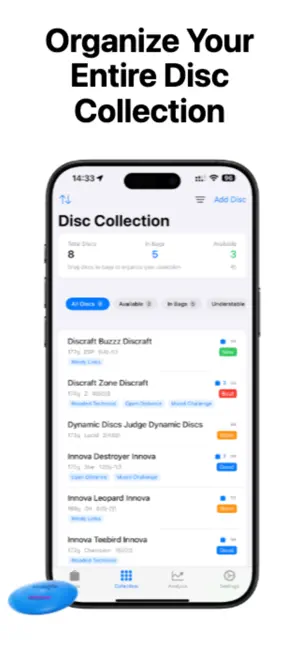DiscKit: Disc Golf Bag Manager screenshot 2