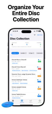 DiscKit: Disc Golf Bag Manager screenshot