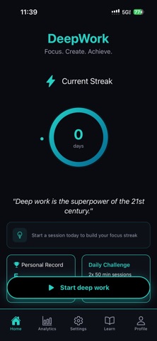 DeepWork: Block Distractions Screenshot 1 of 4