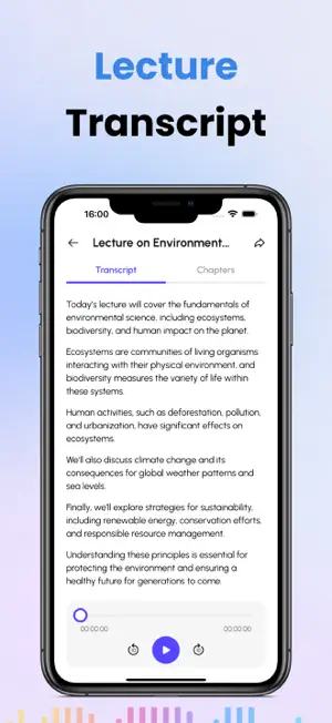 LectoNote: Class Transcription screenshot 2