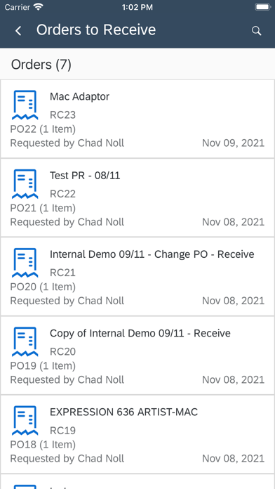 SAP Ariba Procurement Screenshot