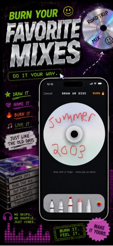 BUMPN - Y2K Music Player iPhone screenshot