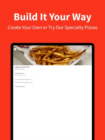 Red Front Pizza iPad screenshot