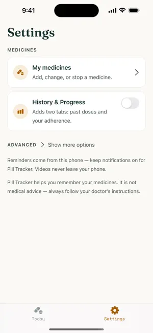 Pill Tracker: Video Proof screenshot 3