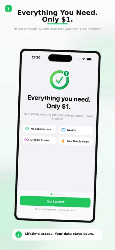 OneDollar: To Do List screenshot 1 of 10