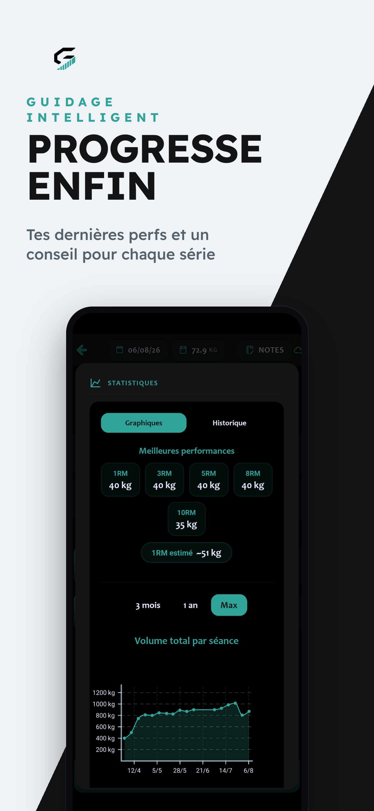 GymNote – Suivi Muscu & Coach screenshot 2