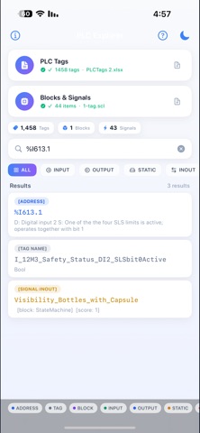 PLC Signal Explorer screenshot
