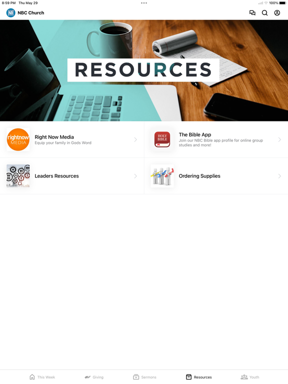 New Beginnings Church - OR iPad screenshot 3 - Education app