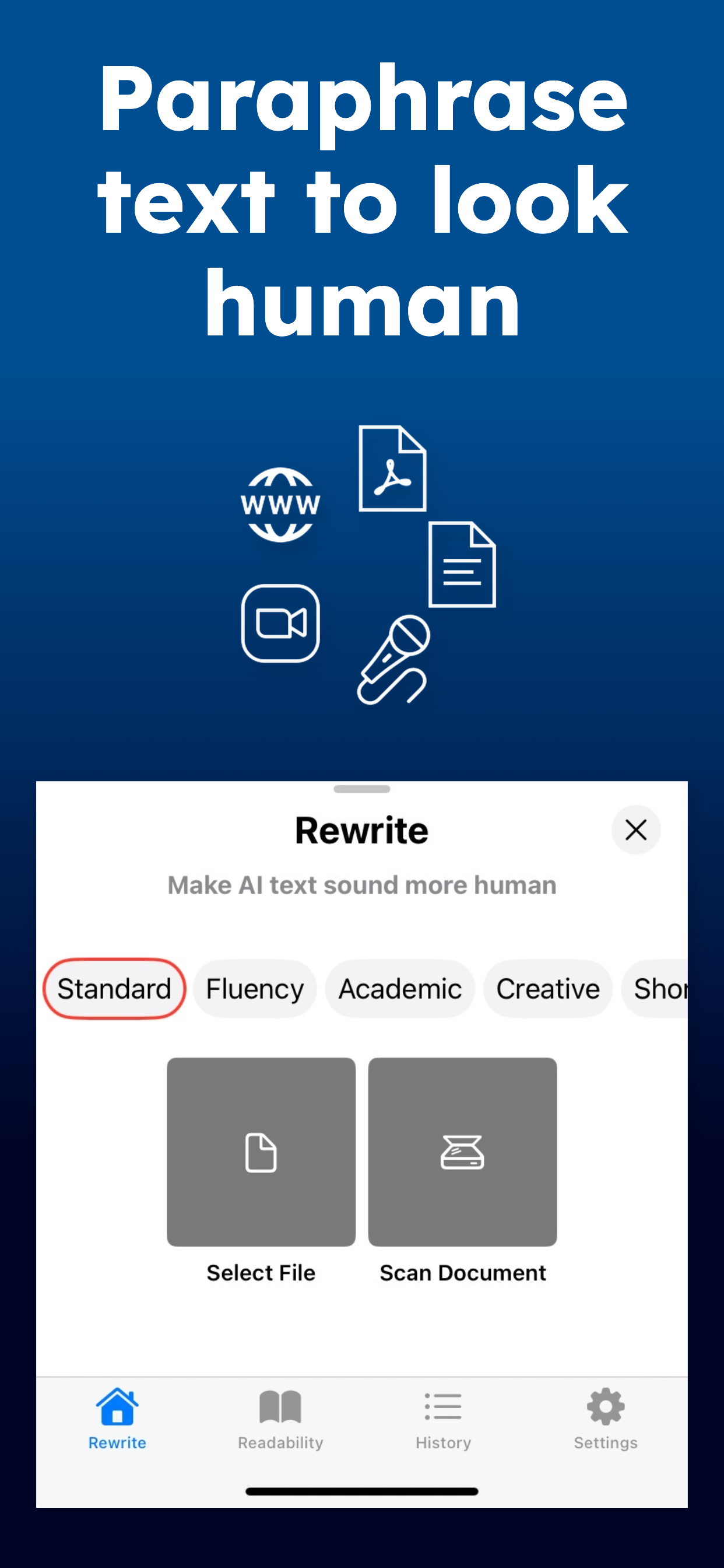 Paraphrase tool: AI Helper