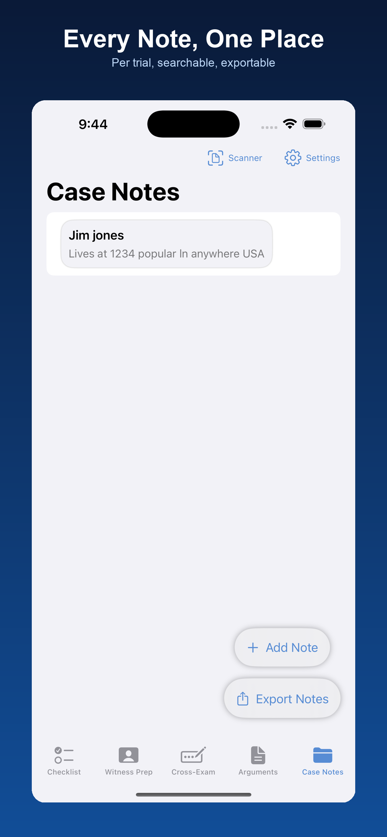 TrialMate: Attorney Case Prep screenshot 5