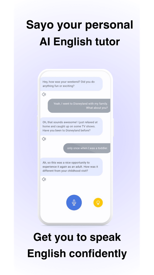 #1. Sayo - Speak and Learn English (iOS) 由: Applied Artificial Intelligence Laboratory