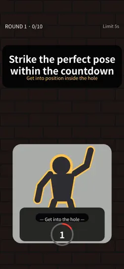 Captura de pantalla de Hole Fit-Strike A Perfect Pose en iPhone 4
