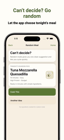 What To Cook: Easy Recipes iPhone screenshot