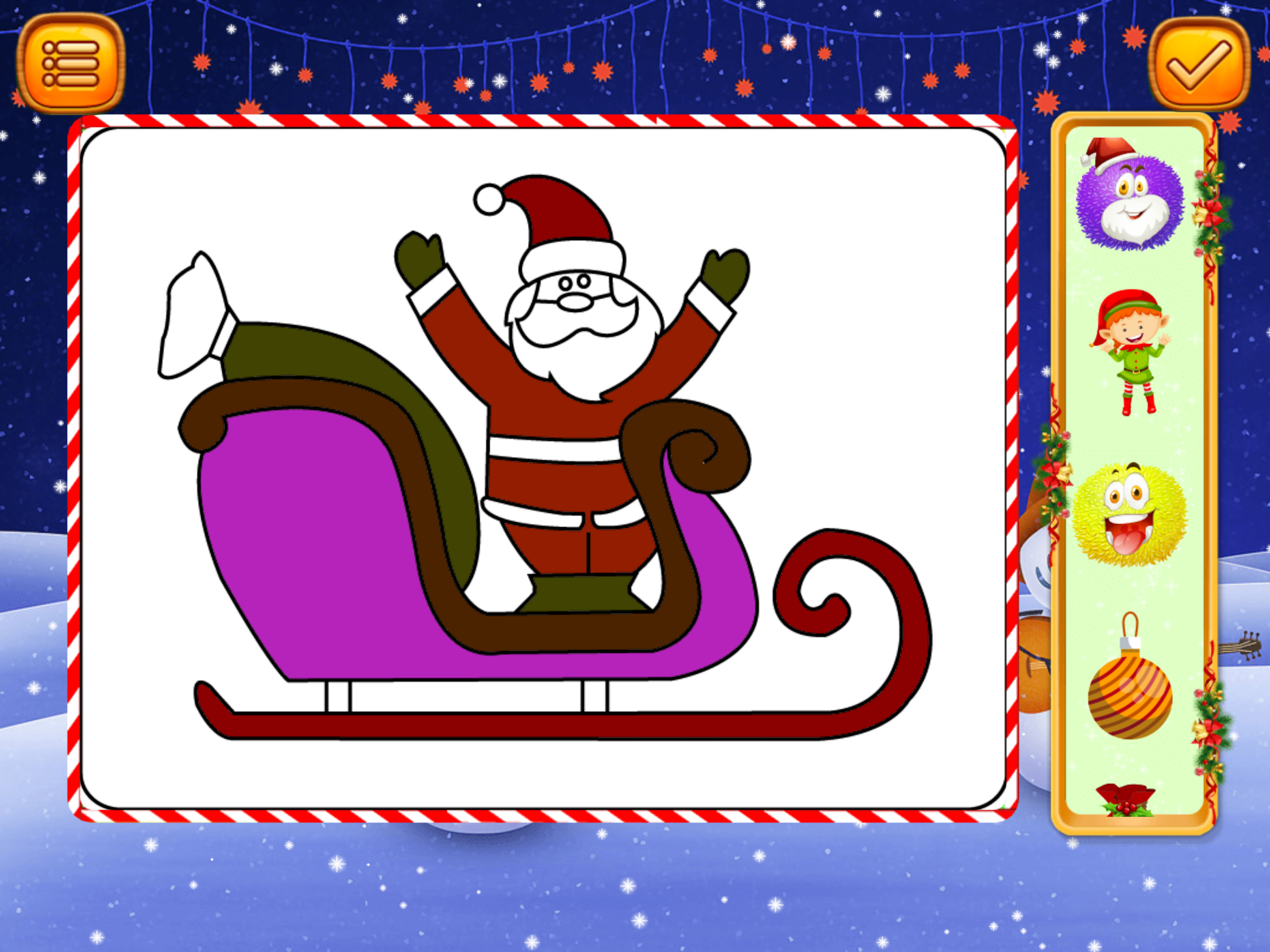 Xmas Hidden Objects & Coloring screenshot 10