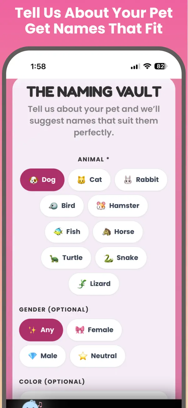 Screenshot #3 pour My Petaverse: Noms d'animaux