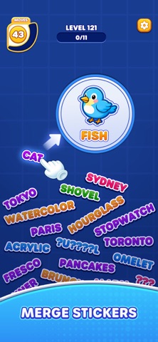 Sticker Word Jam iPhone screenshot